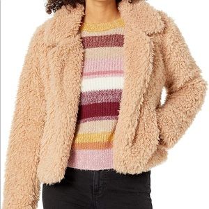 BLANKNYC Faux Fur Crop Jacket